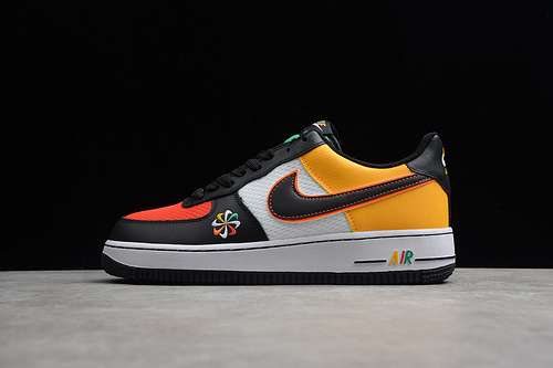 300CK9282100AIR FORCE 1 LOW 07 LV8 SUNBURST BLACKMULTICOLORUNISEX3645
