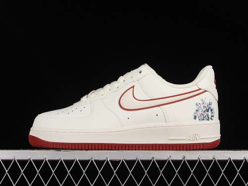 300KK1256658AIR FORCE 1 LOW 07 OFF WHITEREDWOMAN3639MAN4045