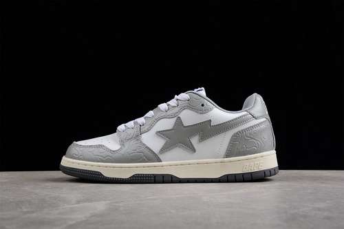320BAPE SK8 STA TO NIGO LIGHT GREYLIGHT GREYWHITEWOMAN3639MAN4045