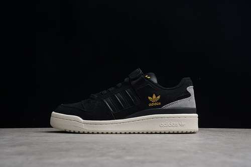 270Q46366FORUM 84 LOW SHOES CORE BLACKCREAM WHITECARBONWOMAN3639MAN4045