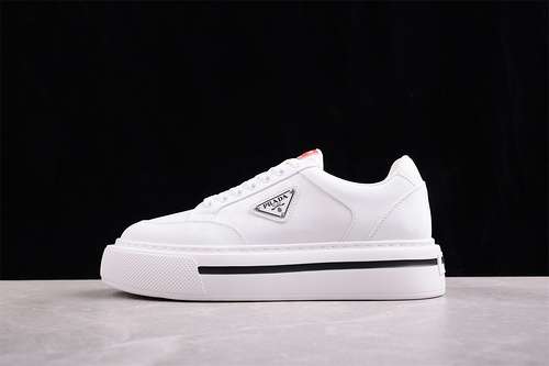 5001E661M_3LF5_F0009_F_045PRADA MACRO RENYLON LOW SNEAKERS WHITEBLACKREDMAN3845