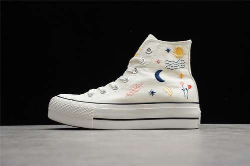 250571086CCHUCK TAYLOR ALL STAR PLATFORM HIGH ITx27S OKAY TO WANDER EGRETVINTAGE WHITEBLACK