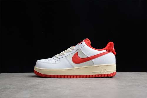 300DO5220161AIR FORCE 1 LOW 07 LV8 LETTERMANx27S JACKET WHITEGYM REDSAILWHITE