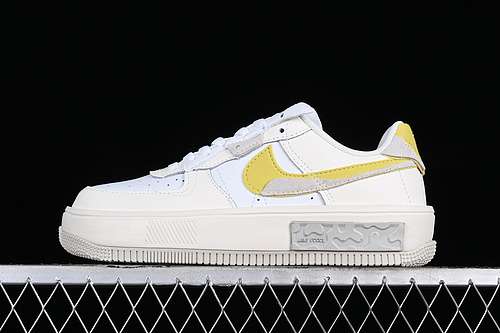 300DV6984100AIR FORCE 1 FONTANKA WHITEGREYYELLOWWOMAN3639MAN4045