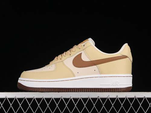 300DQ7660200AIR FORCE 1 LOW 07 LV8 INSPECTED BY SWOOSH PEARL WHITEALE BROWNSESAMEWHITE