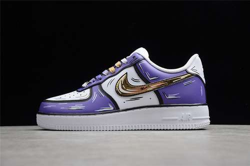 340CW2288216AIR FORCE 1 LOW 07 PURPLEWHITEYELLOWBLACKWOMAN3639MAN4045