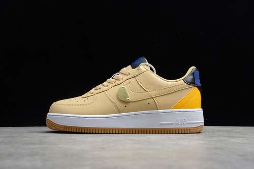 300CT2298200AIR FORCE 1 LOW 07 SESAME UNIVERSITY GOLDWHITEBLUEUNISEX3645