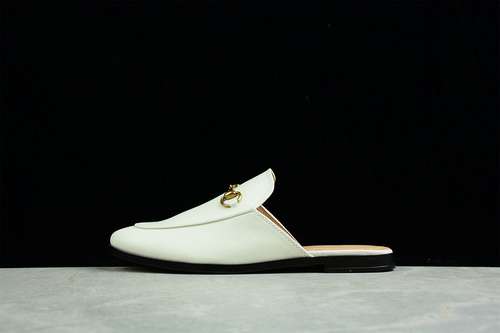 300GUCCI SLIPON FLATS WHITEWHITEGOLDWOMAN3540
