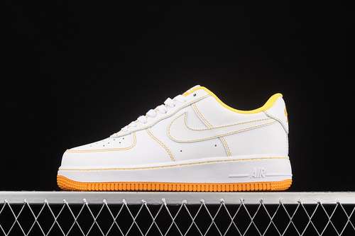 340CV1724102AIR FORCE 1 LOW 07 CONTRAST STITCH WHITEWHITELASER ORANGEUNSIEX3645