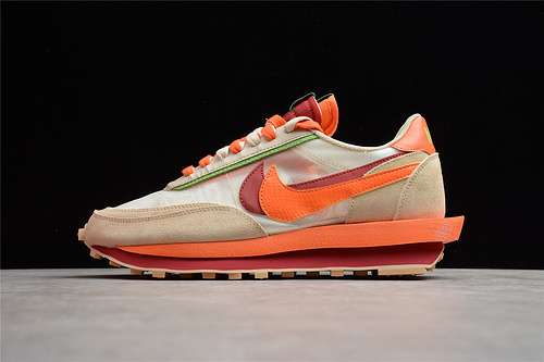 320DH1347100CLOT X SACAI X LDWAFFLE NETORANGE BLAZEDEEP REDGREEN BEANUNISEX3646