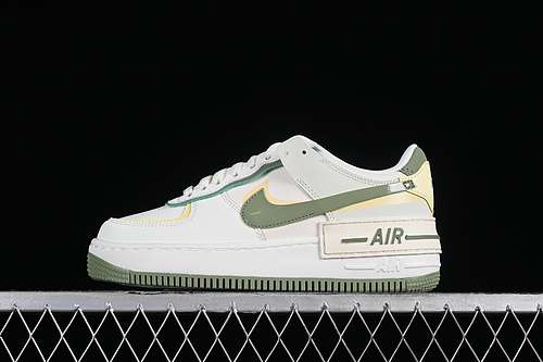 280FN6335101AIR FORCE 1 SHADOW WHITEGREENYELLOWGREYWOMAN35540