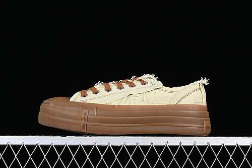 240B23MUFW001BGGOODBAI LOW CUT CANVAS SHOES BROWNYELLOWWOMAN3539MAN4044