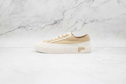260FILA CANVAS SHOES KHAKIWHITEWHITEWOMAN3639MAN4044