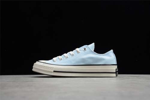 220570789CCHUCK TAYLOR ALLSTAR 70S LOW COLORBLOCK CHAMBRAY BLUEEGRETBLACKUNISEX3544