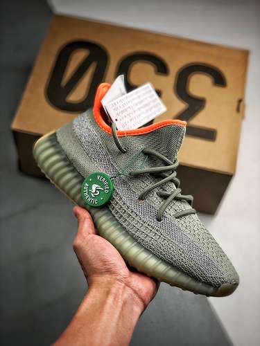 580FX9035YEEZY BOOST 350 V2 DESERT SAGEGREYORANGEWOMAN3639MAN4046