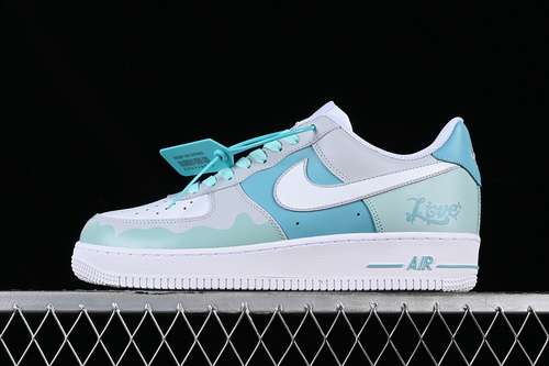 340CW2288111AIR FORCE 1 07 LOW WHITEBLUEGREENWOMAN3639MAN4045
