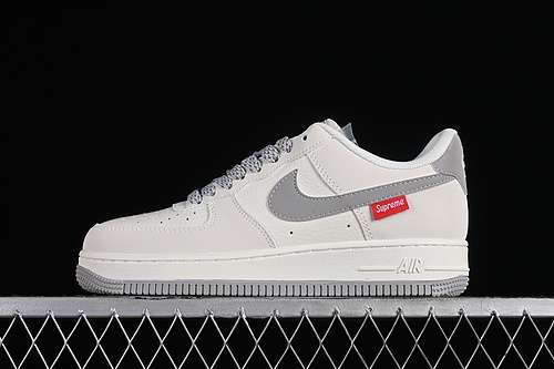 340HD1968018SUPREME AIR FORCE 1 07 LOW WHITEGREYWOMAN3639MAN4045