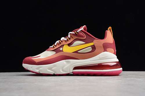 270AO4971601AIR MAX 270 REACT NOBLE REDTEAM GOLDDUSTY PEACHDARK SULFURMAN3945