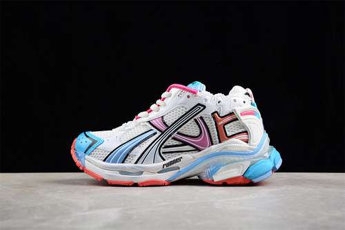 580W3RBW2325BALENCIAGA RUNNER KITH FOURCOLOR WHITEBLUEPINKWOMAN3539MAN4046