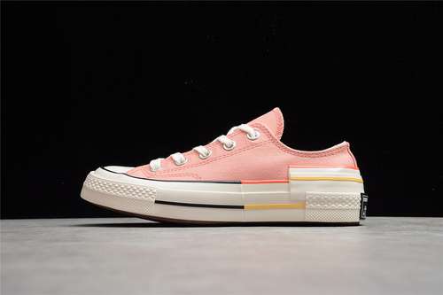 250570788CCHUCK TAYLOR 70S ALLSTAR LOW COLORBLOCK PINK QUARTZBRIGHT POPPYEGRET