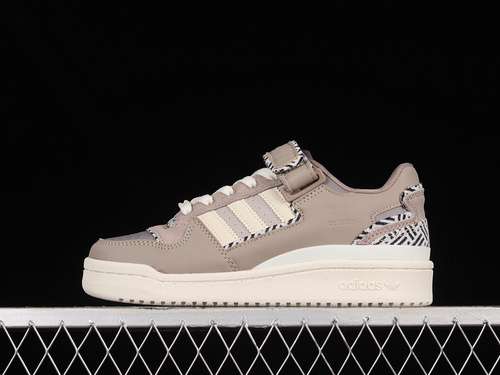 250GY0020FORUM LOW CRISSCROSS PATTERN VAPOR GREYOFF WHITETAUPE OXIDEWOMAN3640
