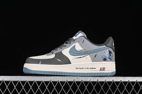 320CJ0304310AIR FORCE 1 07 LOW GALURU WHITEGREYBLUEWOMAN3639MAN4045
