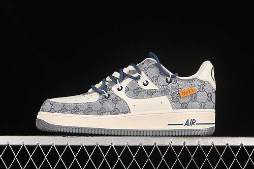 340BD7700222GUCCI AIR FORCE 1 07 LOW GREYBLUEWOMAN3639MAN4045