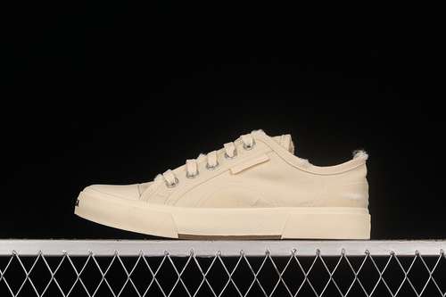 380W3RC49091BALENCIAGA VULC DESTR LOWTOP CANVAS SHOES BEIGEBEIGEBEIGEUNISEX3546