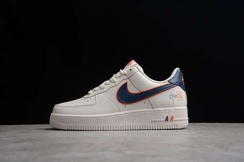 340BS8871101AIR FORCE 1 LOW 07 WHITEBLUEORANGEWOMAN3639MAN4045
