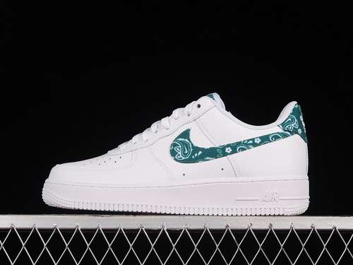 280DH4406102AIR FORCE 1 LOW 07 ESSENTIALS GREEN PAISLEY WHITEGREENWHITEUNISEX3645