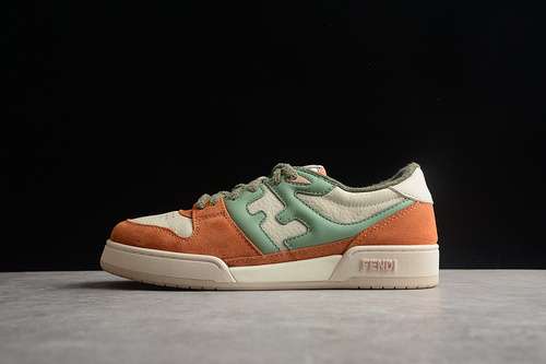 450FENDI CASUAL CANVAS SHOES ORANGEGREENBEIGEWOMAN3539MAN4044