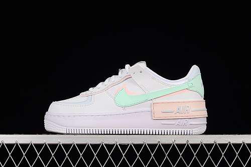 300CI0919117AIR FORCE 1 SHADOW WHITEATMOSPHEREMINT FOAMFOOTBALL GREYWOMAN35540