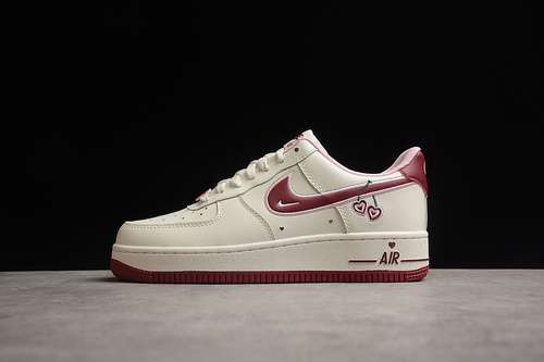 340FD4616161AIR FORCE 1 LOW VALENTINES DAY 2023 WHITEREDPINKWOMAN3639MAN4045