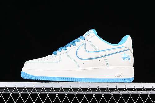 340UN1635666STUSSY AIR FORCE 1 07 LOW WHITEBLUEWOMAN3639MAN4045