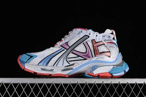 540W3RBW2325BALENCIAGA RUNNER KITH FOURCOLOR WHITESILVERBLUEORANGEUNISEX3546