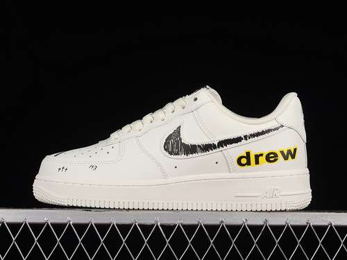 320CW2288663AIR FORCE 1 07 LOW DREW BLACKWHITEWOMAN3639MAN4045