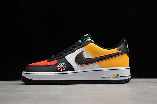 280CK9282100AIR FORCE 1 LOW 07 LV8 SUNBURST BLACKMULTICOLORMAN3945