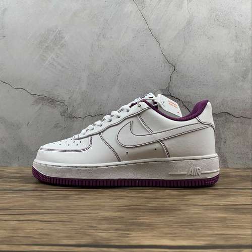 270CV1724105AIR FORCE 1 LOW 07 CONTRAST STITCH WHITEWHITEVIOTECHWOMAN3639MAN4045