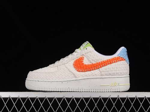310DV2112001AIR FORCE 1 LOW 07 NEXT NATURE HEMP PHANTOMSAILUNIVERSITY BLUETEAM ORANGE