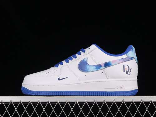 320DC8873111DIOR X AIR FORCE 1 LOW 07 WHITEDARK BLUEWOMAN3639MAN4045