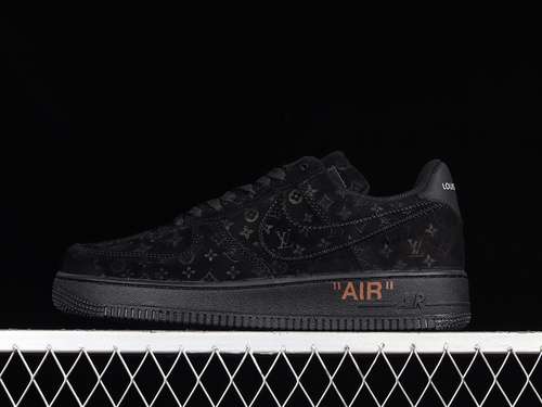 430AIR FORCE 1 LOW 07 X LV BLACKBLACKBLACKWOMAN3639MAN4046