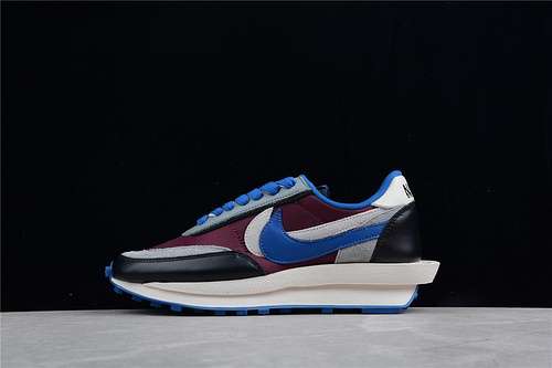 420DJ4877600SACAI X UNDERCOVER X LDWAFFLE NIGHT MAROONPALE IVORYGROUND GREYTEAM ROYAL