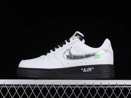 340IA9V9ALV X AIR FORCE 1 LOW 07 WHITEWHITEBLACKSILVERWOMAN3639MAN4045