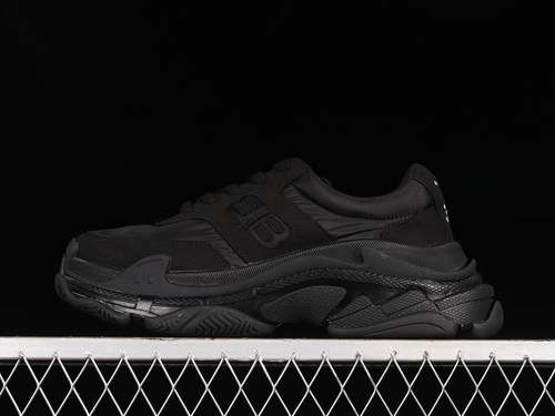 500W3CU11000BALENCIAGA TRIPLE S SNEAKERS BLACKBLACKWHITEWOMAN3539MAN4046