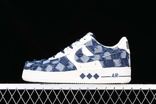320FB0607099AIR FORCE 1 07 LOW DIAMOND WHITEBLUEBLACKGREYWOMAN3639MAN4045