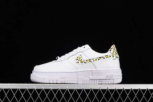 300DH9632101AIR FORCE 1 PIXEL SE LEOPARD WHITEBLACKYELLOWWOMAN3640
