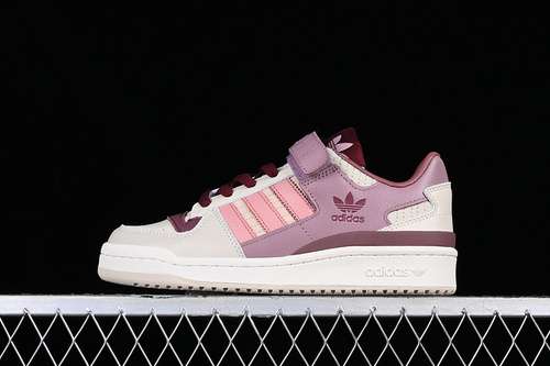 300HQ6941ADIDAS FORUM 84 LOW SHOES CLOUD WHITESTORM PURPLEWOMAN3640