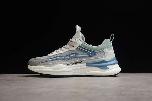 360BALENCIAGA TESS SGOMMA SNEAKERS BEIGELIGHT GREYFRESH GREENMAN3944
