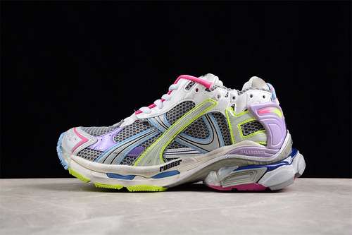 600W3RNY0361BALENCIAGA RUNNER KITH FOURCOLOR WHITEPINKGREYGREENBLUEUNISEX3546