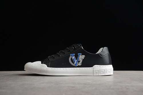 380VERSACE 2022 CASUAL SHOES BLACKWHITEBLUEMAN3944